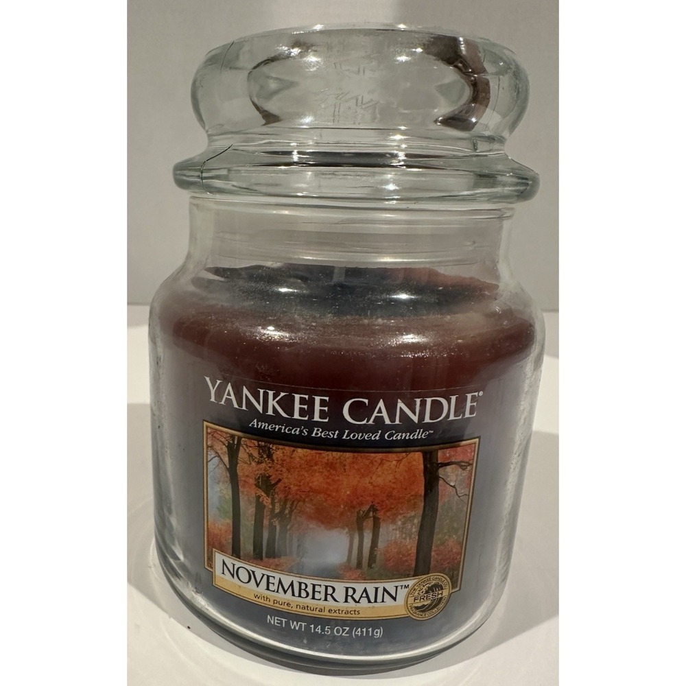 Discontinued 14.5 oz Yankee Candle November Rain